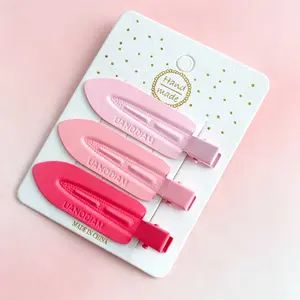 3-Pack No Bend No Crease Hair Clips, Gentle Pin Curl Clips for Hairstyling, Makeup, Bangs, and Sectioning All Hair Types