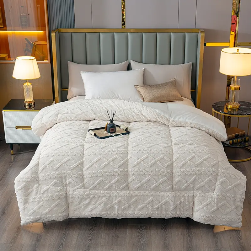 Must-have for Cold Winter, No More Cold Bed, Double-sided Ultra Soft Warm Milk Velvet & Lamb Wool, Instant Warm Touch Duvet, Cozy Bedding