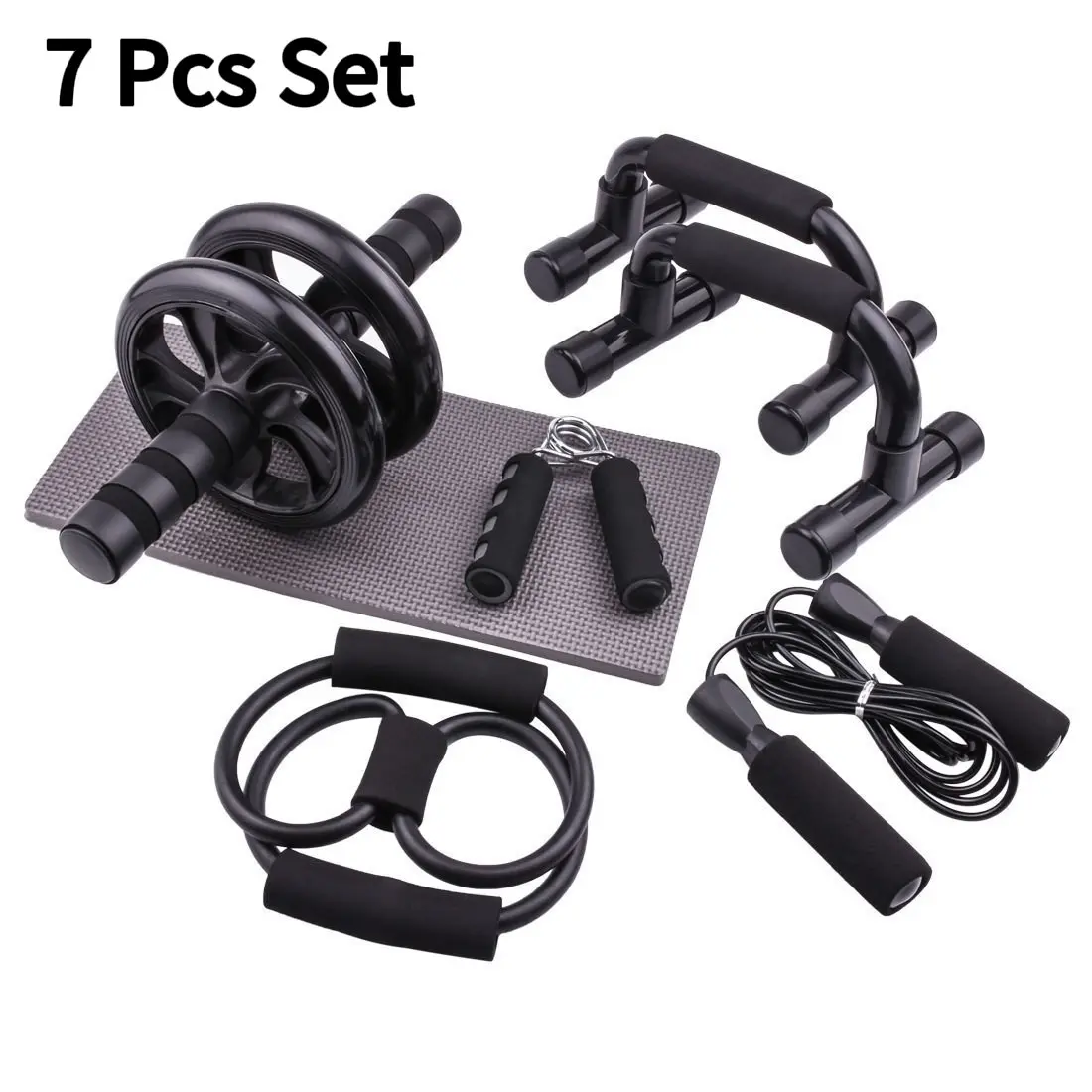 Home Gym Setup, Multi-Functional Fitness Kit, Seven-Piece Exercise Set, Ideal for Home Workouts, Complete Workout Equipment, Abdominal Workout Gear, Abdominal Exercise Equipment, Abdomen Workout Equipment