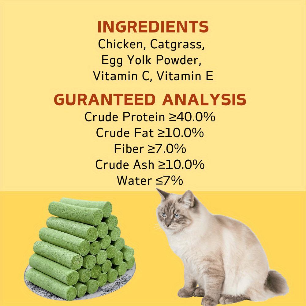 20 Count 4.23oz/120g Cat Grass Stick, Cat Treats for Hairball Support and Teeth Cleaning, Chicken Flavored Hairball Treats for Cats, Natural Freeze Dried Cat Grass Treats for Indoor Cats, Cat Grass for Cat 20 Count 4.23oz/120g Cat Grass Stick, Cat Treats for Hairball Support and Teeth Cleaning, Chicken Flavored Hairball Treats for Cats, Natural Freeze Dried Cat Grass Treats for Indoor Cats, Cat Grass for Cat