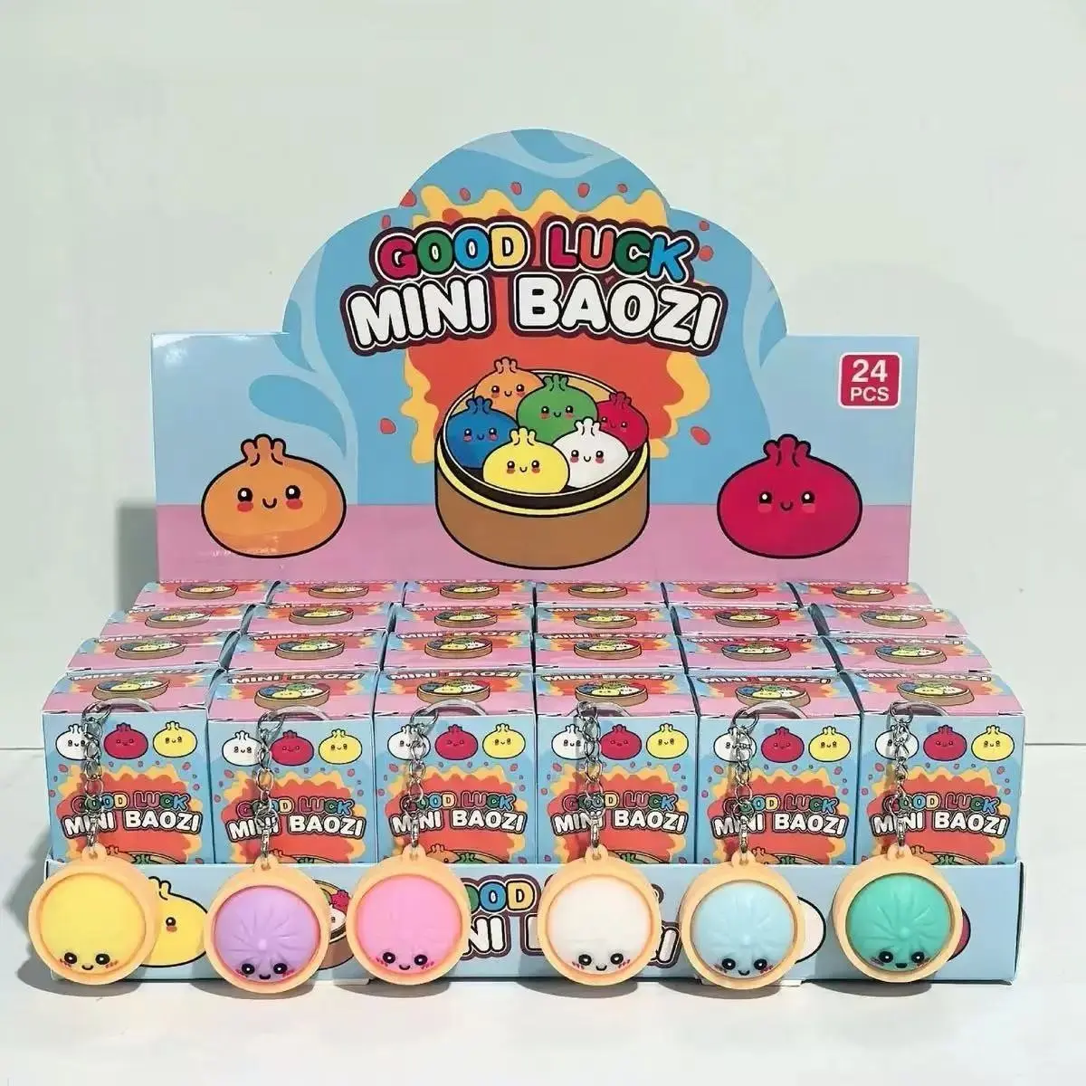 24pcs Mini Baozi Bag Charm Decorations, Cute Bag Charms, Cute Hanging Accessories for Bags, Perfect Gift Idea, Unique Design for Daily Use