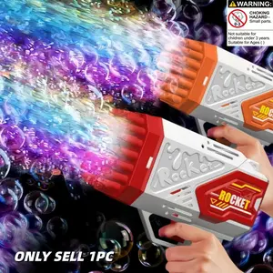 Electric Portable Bubble Machine, 40-Hole Bubble Blower, Automatic Bubble Hair Dryer, Summer Toy Gift for Boys Girls