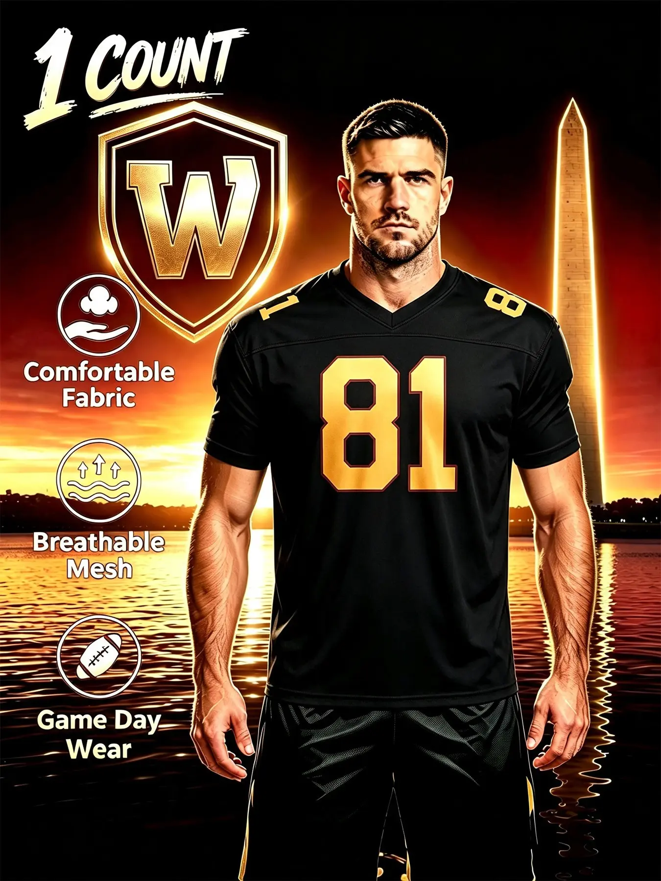 American Football Jersey,Rugby Jersey,Quick Dry Moisture Wicking Y2K Blokecore Athletic Short Sleeve Top S-3XL, Trendy Streetwear Fan Apparel for Sports Watch Party & Daily Casual Outfits