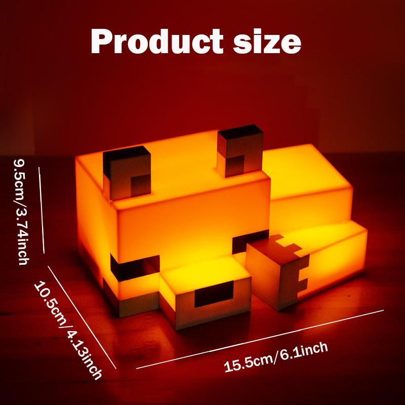 Cute Fox Design Decorative Night Light, Soft Orange Glow, Gaming Room Decor for Boys and Girls, Novelty Lighting for Playroom and Bedroom, Best Friend Gift Ideas