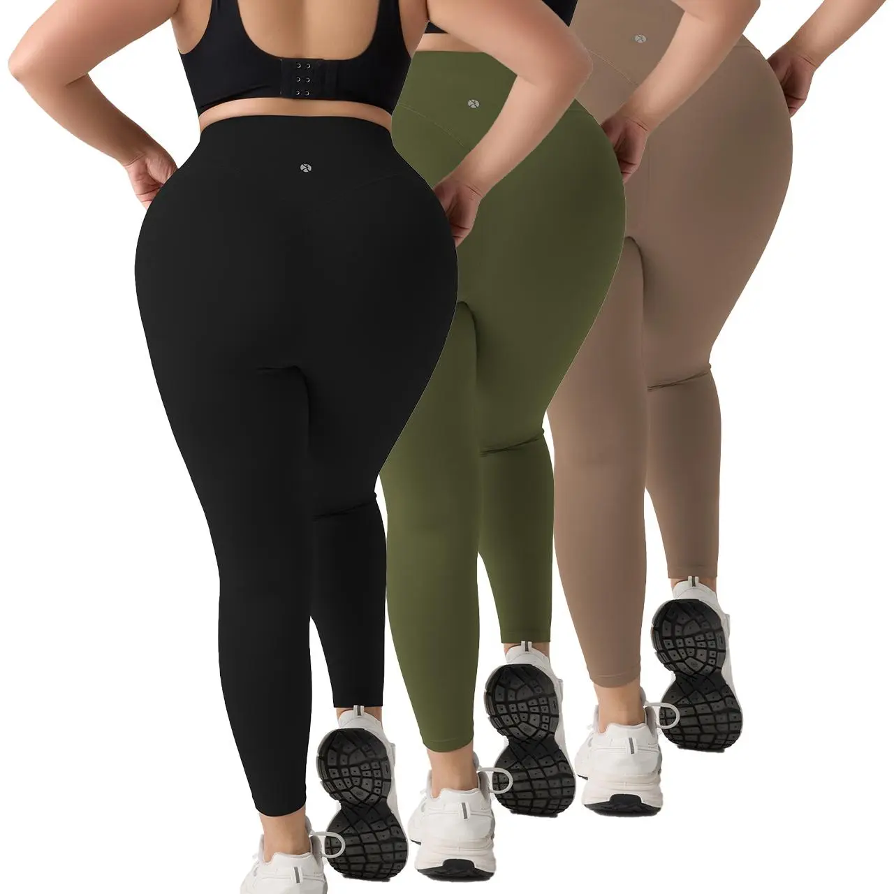 Women's 3-Pack High Waisted Leggings - Activewear Pants with Tummy Control, Soft Stretch, Butt Lifting for Gym Running Wear, Fitness Training, Daily Wear, Fitness Training Pant, Female Gym Clothes, Comfy Pants