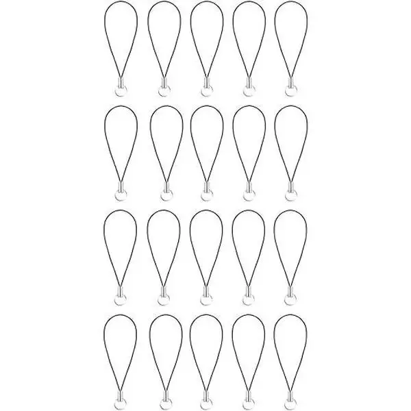 20 count  Tone Black Lanyard Cell Phone  Split Ring Strap, Clasp Lariat Cord Strap For Mobile Cell Phone/Mp3/Mp4/Usb Flash Drive//Keyrin Clever Design, Cell Phone Charms