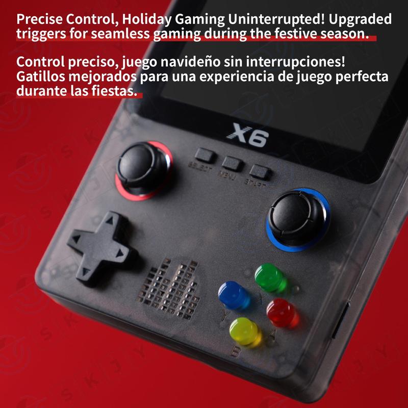 Retro Game Console with Ultra HD Color Screen, Rechargeable Portable Console, Portable Handheld Gaming Machine, Dual Joystick Gba Simulator, Supports Multimedia Music Movies