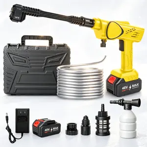 200W High Pressure Cleaner，6-in-1 Spray Nozzle & Foam Bottle for Car and Outdoor Cleaning,father'sdaygifts，car wash equipment，cordless power washer，adjustable nozzle，power washer，electric pressure washer， cordless portable washer