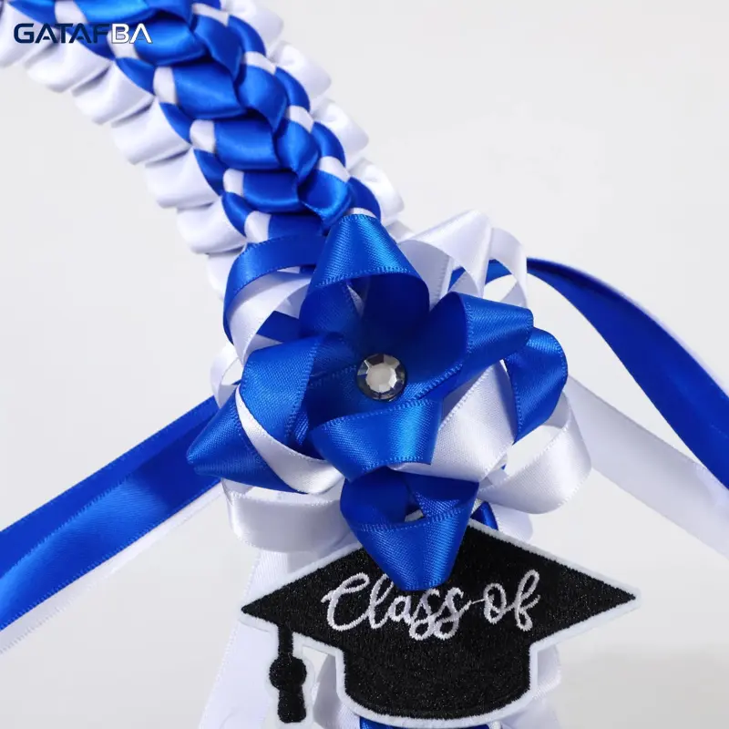 2026 Graduation Leis for Him Her, Hand Woven Blue Braided Ribbon Lei With GRAD Letters And Cap Charm, Adjustable Graduation Money Lei Equipped With Safety Pins, Premium Grad Party Favors Decor For Class of 2026 Graduation Ceremony Celebration Gifts 2026 Graduation Leis for Him Her, Hand Woven Blue Braided Ribbon Lei With GRAD Letters And Cap Charm, Adjustable Graduation Money Lei Equipped With Safety Pins, Premium Grad Party Favors Decor For Class of 2026 Graduation Ceremony Celebration Gifts