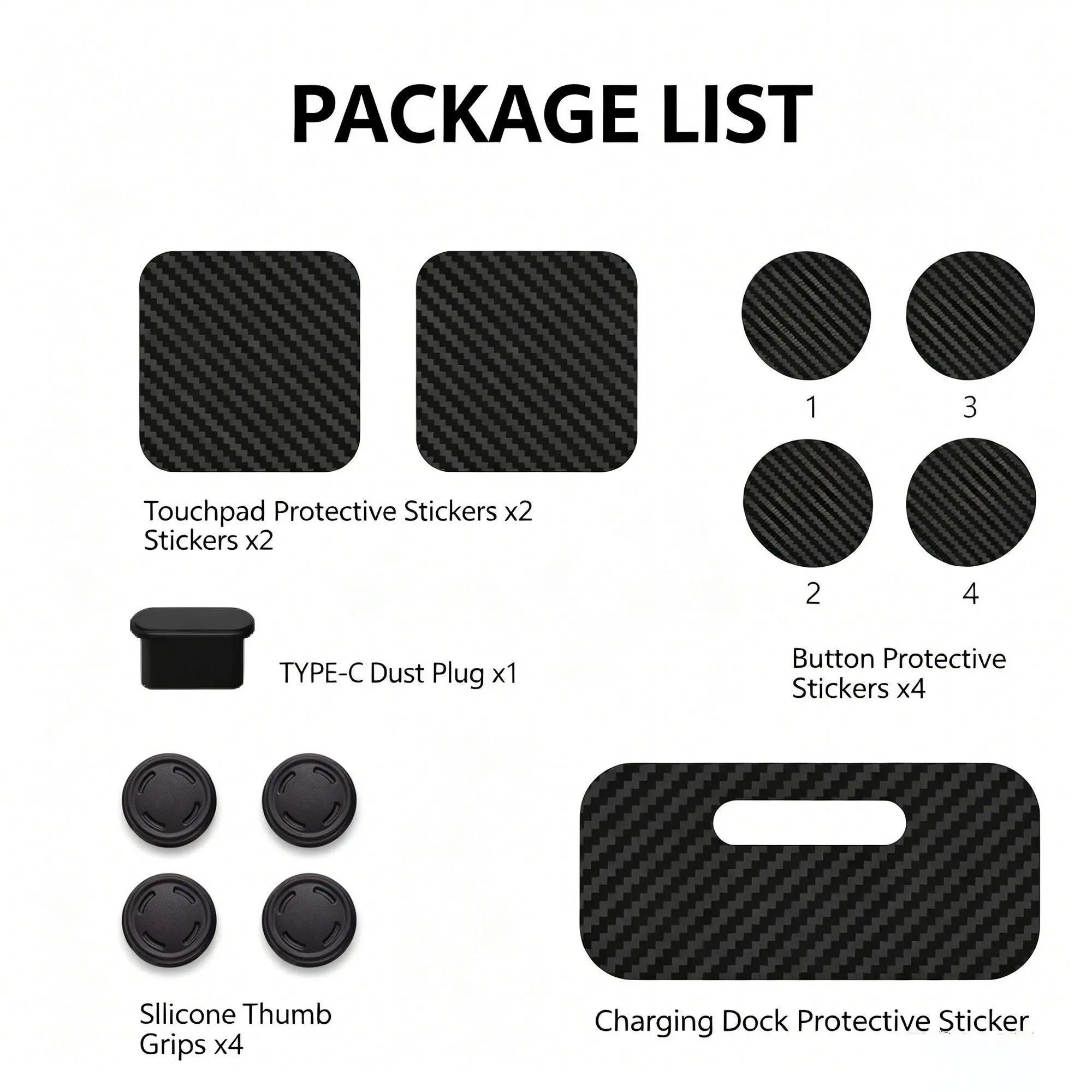 #DealsForYouDays Steam Controller2 Protection Set, Silicone Dust Cover, Durable Design, Ideal for Steam Controllers, Enhances Device Longevity,extends playtime，enhance gaming，father's day gift .