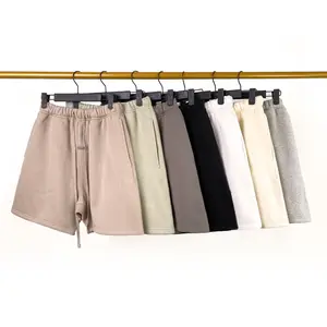 New double-line cotton sports shorts, casual knee-length shorts, street-style loose pants