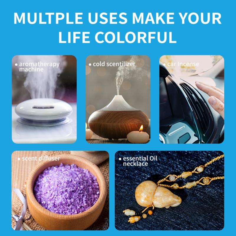 Water-Soluble Aromatherapy Essential Oil Set for Humidifiers, Diffusers, Candle & Soap Making, Home, Hotel, Restaurant