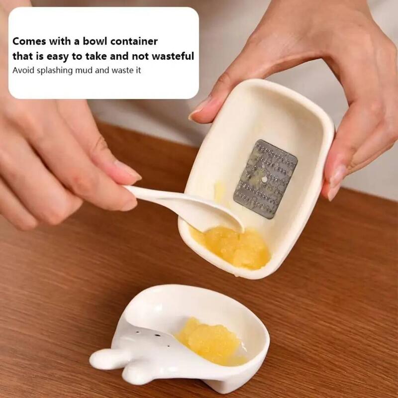 Garlic Crusher, Ginger Grater Masher, Manual Garlic Press Tool for Kitchen, Cooking, Sauce & Meal Prep