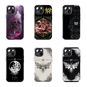 Sleep Token Occult Symbol Floral Phone Case Suitable for iPhone 17-11 Pro Max/Plus and  Samsung Galaxy S23-25