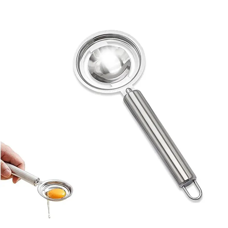 Stainless Steel Egg Separator, Egg White Separator, Practical Baking Tool, Separates Yolk and, Egg Liquid Strainer Sieve, Household Kitchen Essential