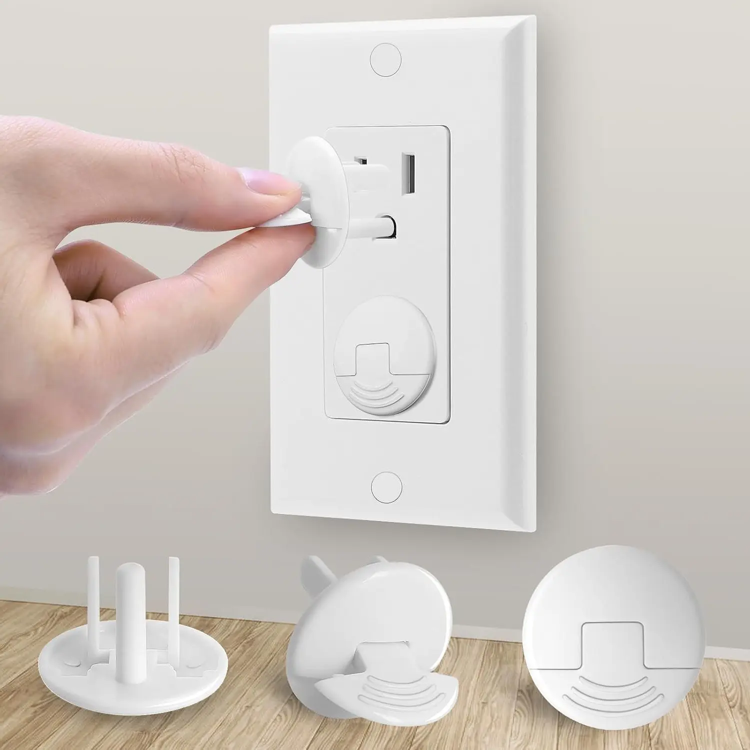 38 Pack Baby Proofing Outlet Covers White - Plug Covers for Electrical Outlets, Child Proof Socket Covers, Baby Safety Products for Home & Office, Easy InstallationGift