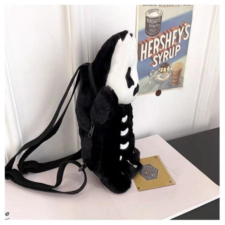 Y2K Novelty Cute Plush Backpack Cool Gothic Knapsack Harajuku Girl Street Personality Backpacks Fashion Women's Travel Rucksacks