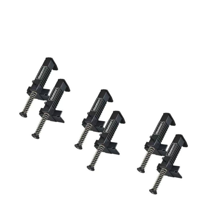 2 pieces of brick lining pipe worker tools, brick level measuring tools, used in construction (black) brick stringer positioning tools