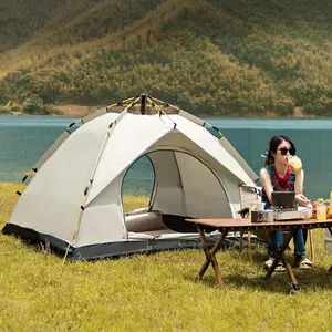 Wholesale of complete sets of portable, foldable, fully automatic, quick-pitch camping tents with UV protection and waterproofing