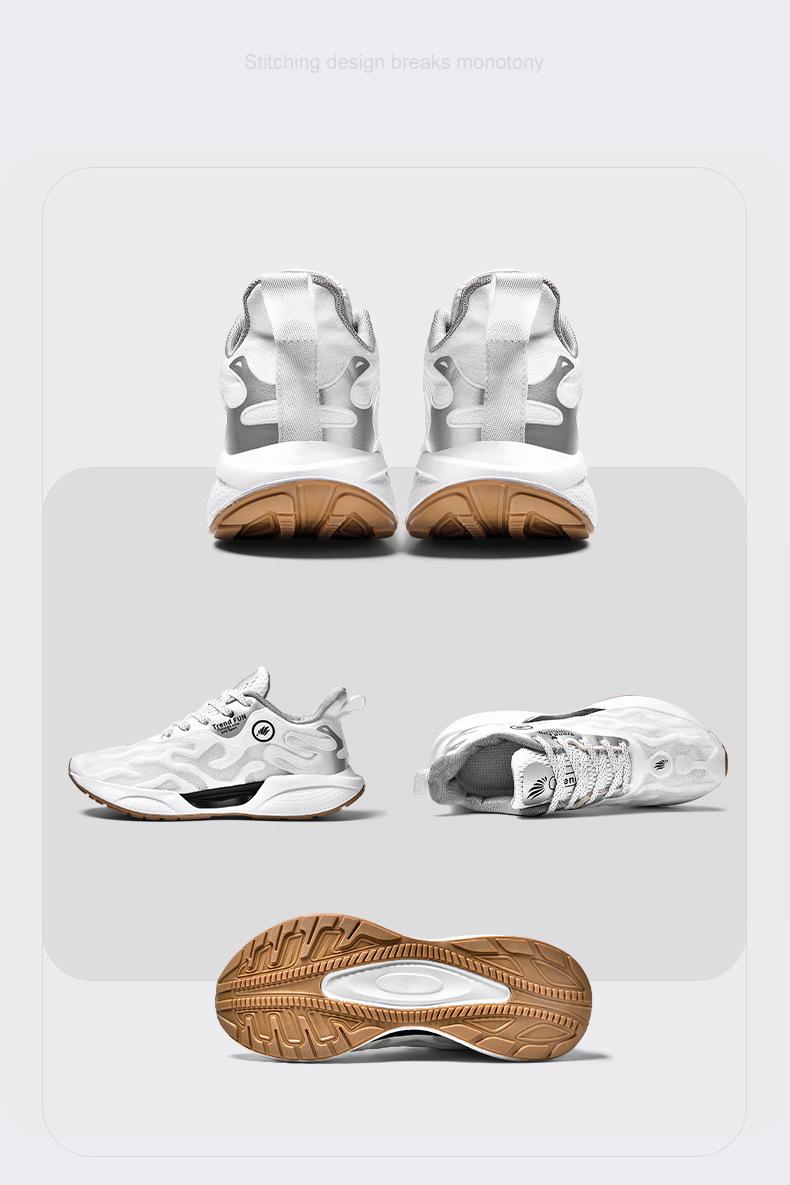 Men's Summer Fashion Trendy Lace-Up Running Shoes, Mesh Men's Shoes, Thick-Soled Comfortable Low-Top Sneakers