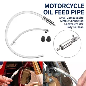 Brake Bleeder Kit,Brake Fluid Bleeder Kit Includes 2PCS Brake Bleeder Hose,One Way Check Valve,Universal Brake Bleeder Kit Car Accessories for Car Motorbike Bike -YY1