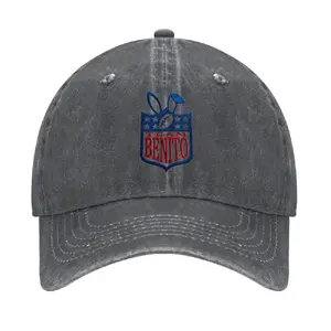 Embroidered Bad Benito Bowl Bunny Football cap,  Puerto Rico Fan Merch