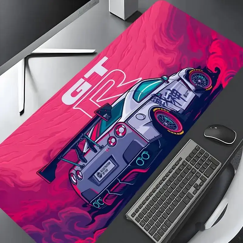 Car Pattern Mouse Pad, Rectangle Gaming Mouse Pad, Office Desk Keyboard Mat, Computer Desk Mat for Home Office Desk, Desk Decor for Home Office, Desktop Accessory, Desk Gadgets, Desk Supplies, Desk Accessories Extended Large Gaming Desk Mouse Pad