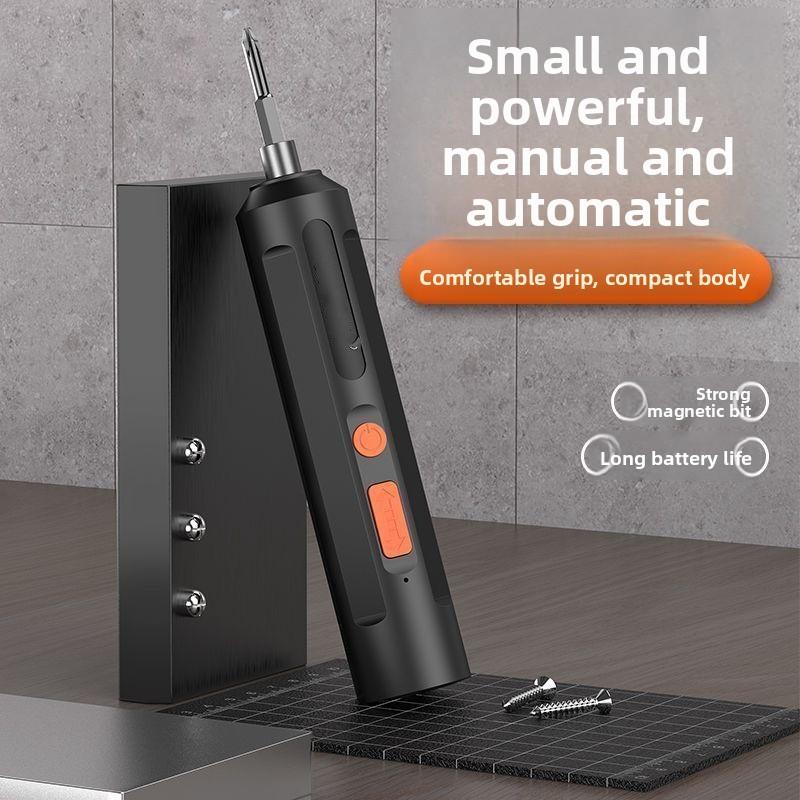 Precision Pen-Style Electric Screwdriver with 12 Magnetic Bits and Portable Charging Case