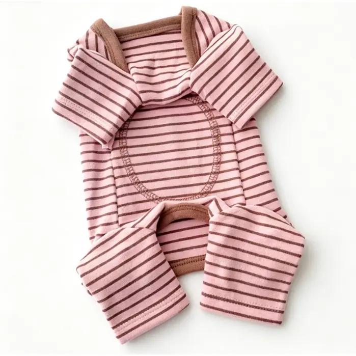 Dog Pajamas - 4-Legged Soft Jumpsuit, Cozy Elastic Pet Loungewear for Small to Medium Dogs