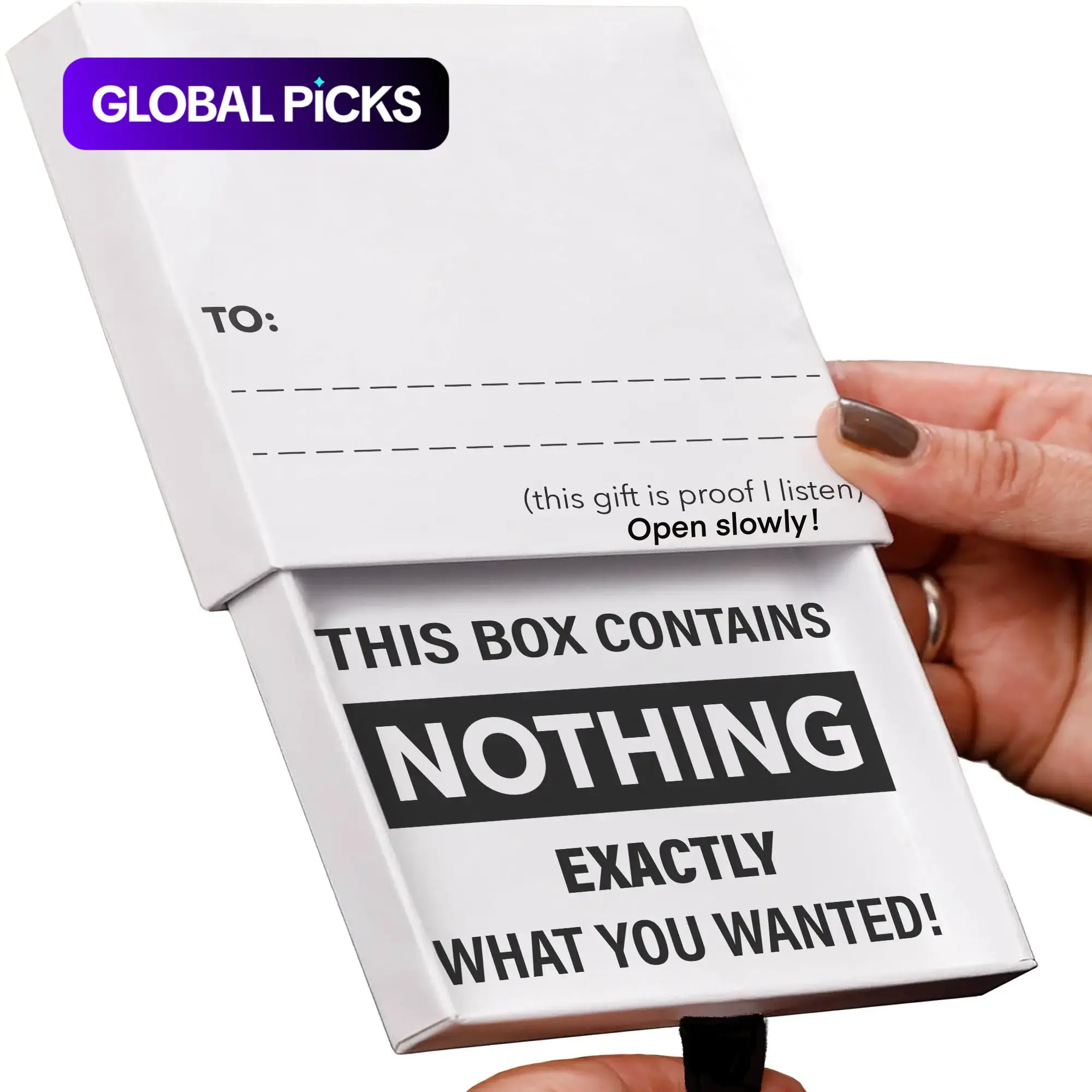 Funny Prank Box Gift, Humorous Nothing Box, Creative Prank Gift, Joke Surprise Gift, Perfect for Birthdays & Parties, Ideal for Family, Friends, and Students, Unique Gag Gift Idea for Any Occasion #GLOBAL PICKS
