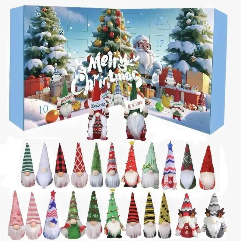 2026 Christmas Surprise Box, Includes 24 Elves, Countdown Calendar, Tree Ornament, Holiday Gift, Christmas Decoration, Festive Present
