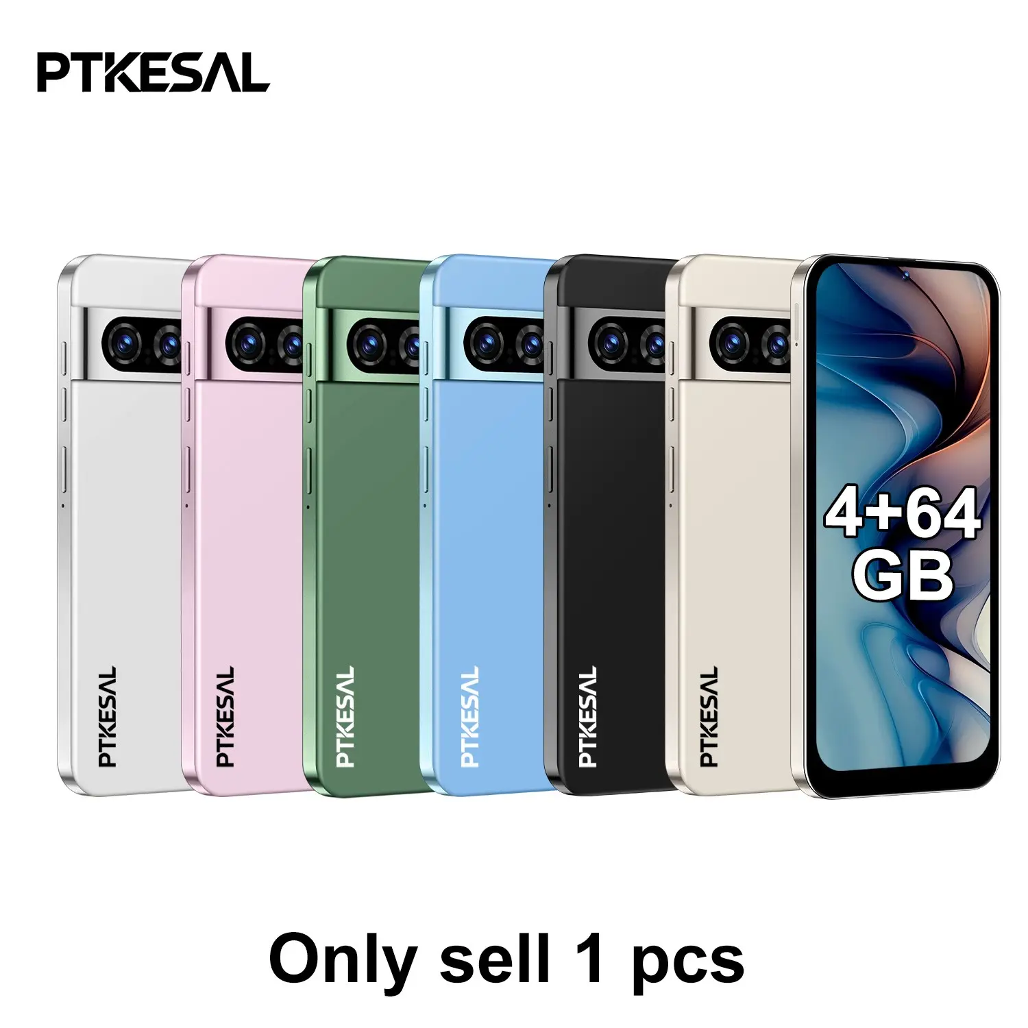 Ptkesal Pixel 9 Pro Xl 4g Smartphone, Android Cellphone, 6.8-Inch HD Screen, 5000mah Battery, 4GB RAM + 64GB Storage, Dual Sim, Octa-Core Processor