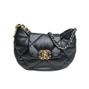 Pre-owned CHANEL Black Chip Gold Hardware Sliver Hardware P216447670