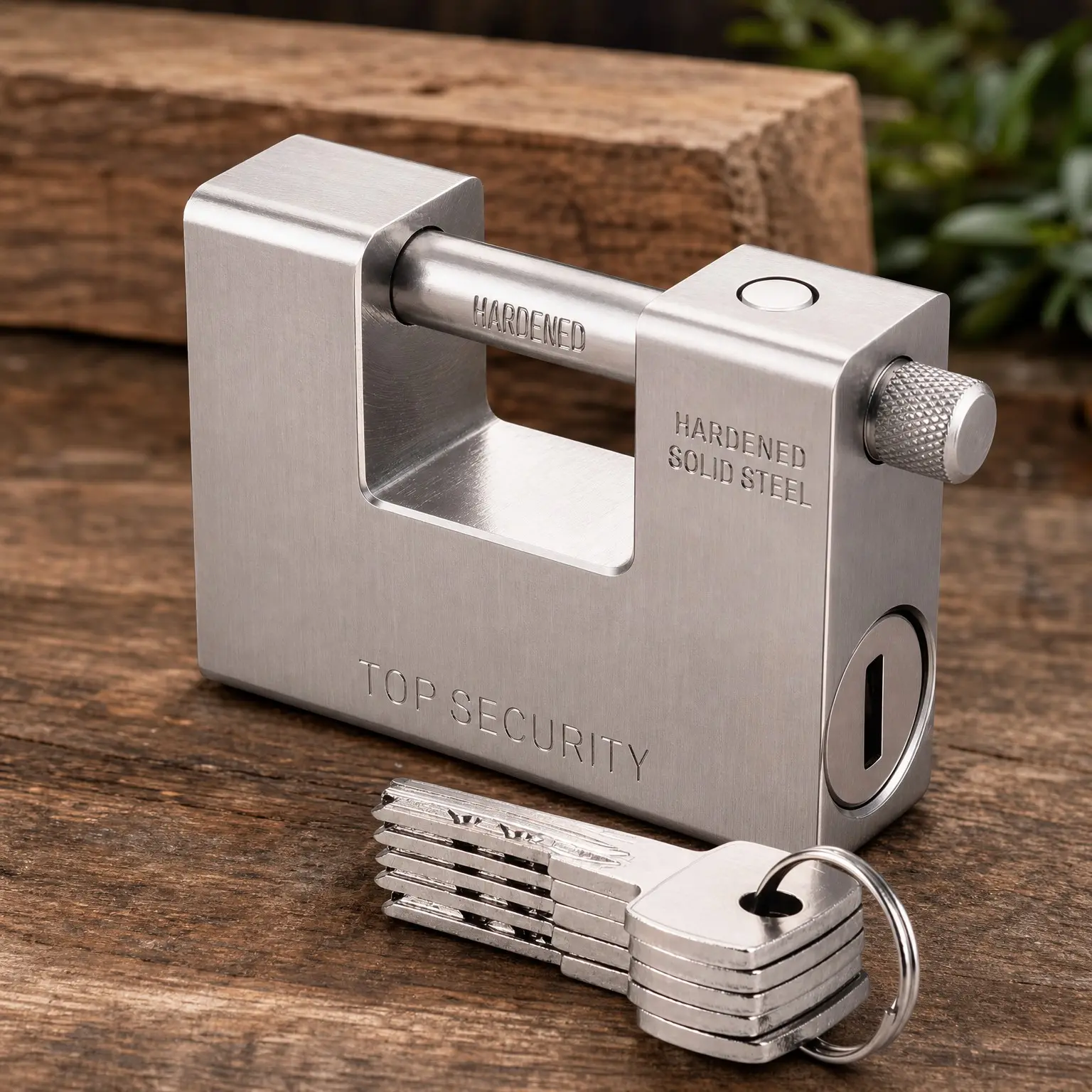 94mm Heavy Duty D-Shaped Solid Brass Padlock with 5 Keys, 1.1KG High Security Outdoor Keyed Lock for Garage Door, Containers, Shed, Shutter, Gate and WarehouseGift