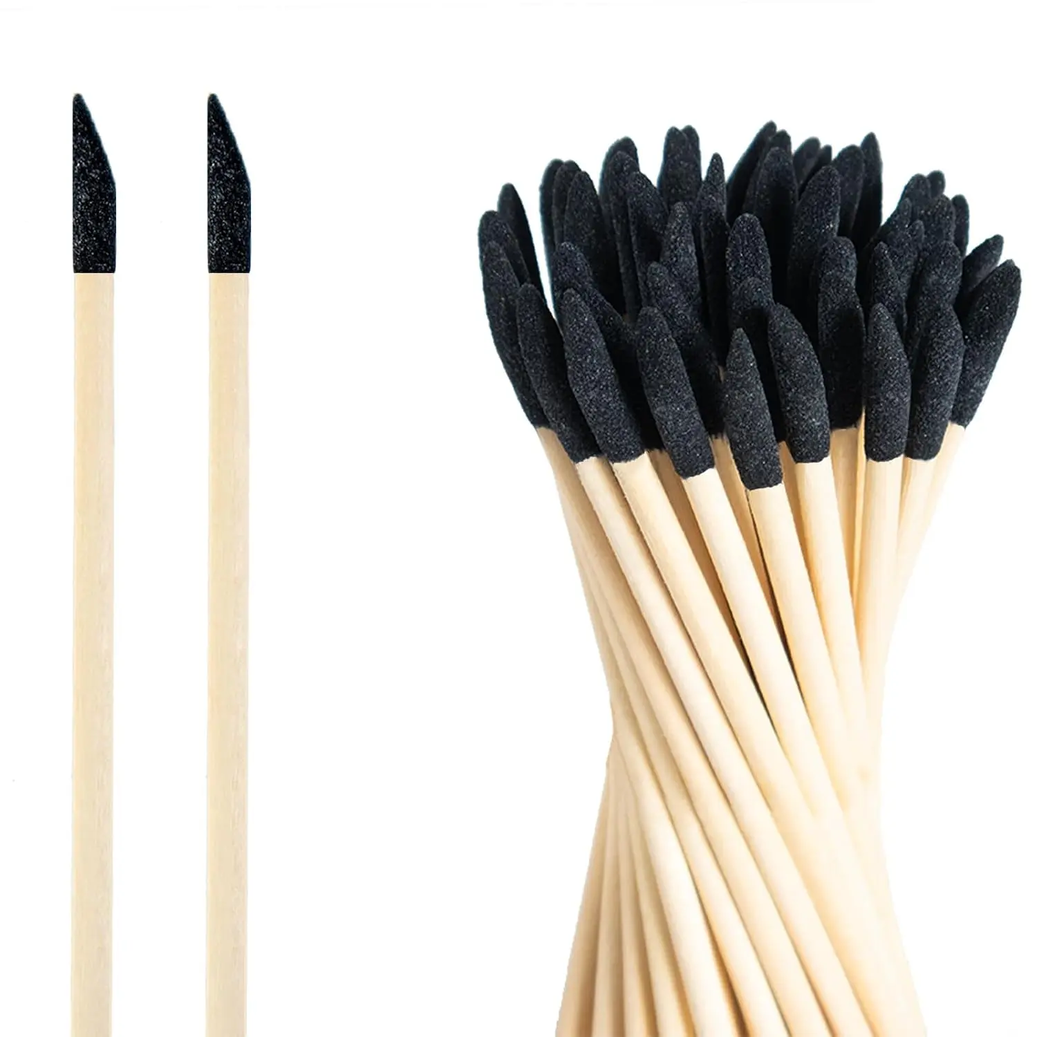 50 Pack Sanding Sticks, Matchsticks Sanding Sticks for Plastic Models, Fine Detailing Sanding Tools for Tight Spaces , 280 Grit, 5.4 x 0.2 Inch