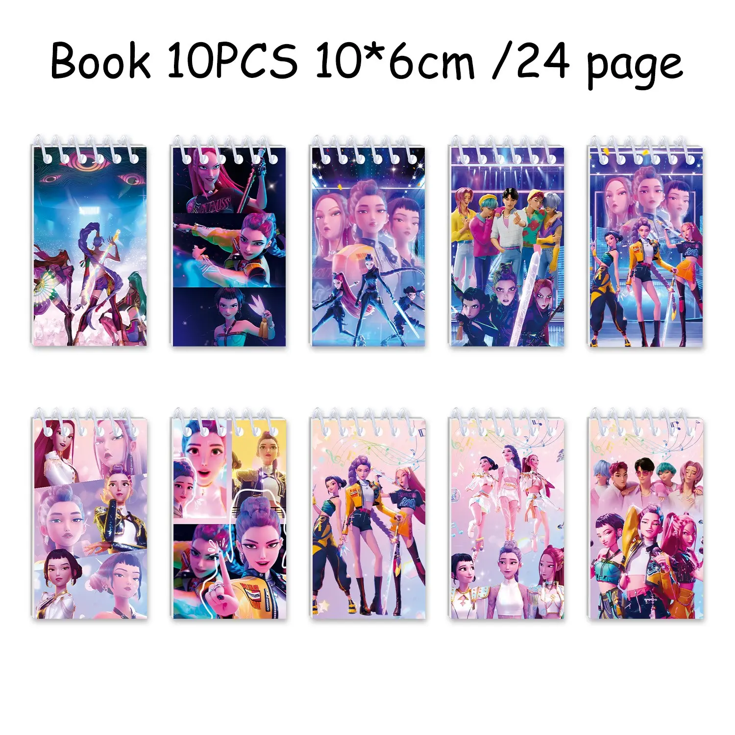 10 Korean Cartoon Girl Group Theme Notebooks, Perfect Party Gift, Exclusive Notebook for Everyone, Ideal Souvenir Choice