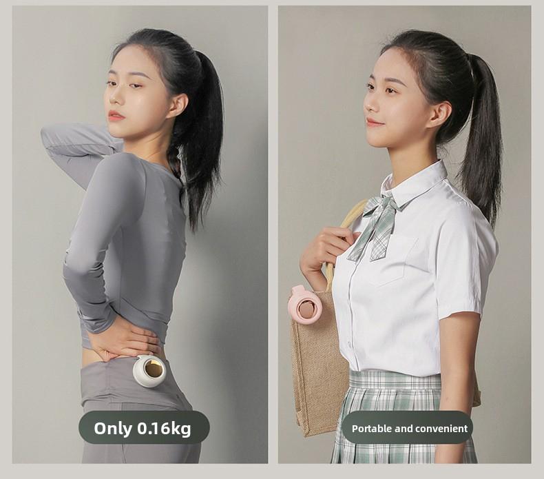 3-in-1 Rechargeable Neck Fan, Wearable Waist Fan, Handheld Fans, Suspended Collar Cooler & Phone Cooling Fan Blows Cold Air, Bladeless Silent Turbo Mini Fan Clip with 66min Fast Charge, Portable Travel Essential & Outdoor Accessory