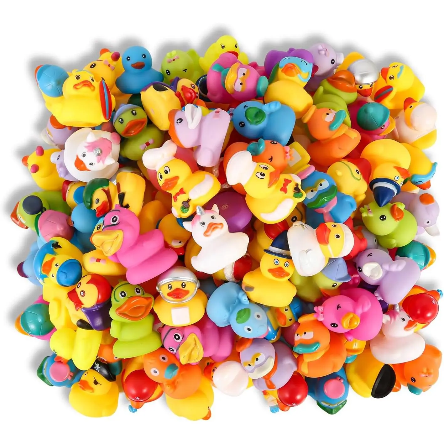 Rubber Ducks Assortment, Floating Bath Toys for Kids, Unisex Bathtime Fun, Pool Floaters, Beach & Birthday Party Favors for Jeep Ducking, Kids Bath Time