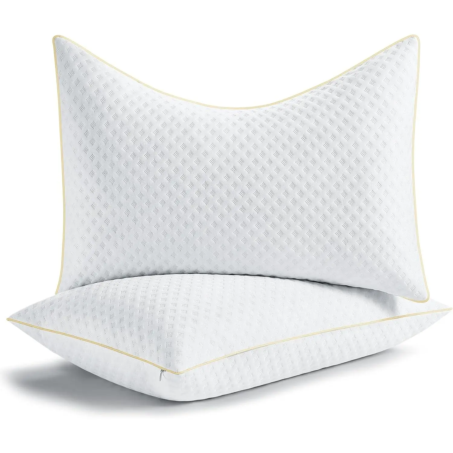 Side Sleeper Pillows  Size Set of 2 for  and  , Adjustable Memory  Bed Pillows 2 Pack for Sleeping, Medium Firm Curved  Pillows, Supportive  Size Pillow