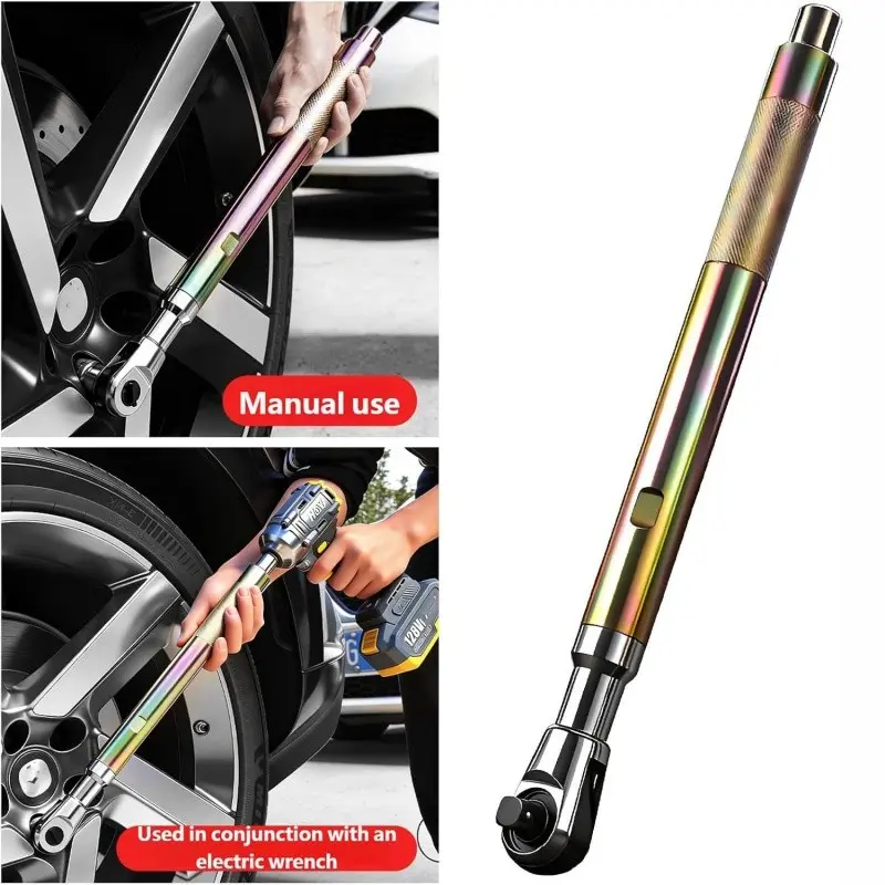 1/2 Inch Offset Extension Wrench Set, Impact Ratchet Extender Tool for Drill, Torque Wrench for Tight Spaces, Essential DIY Tools, Offset Wrenches