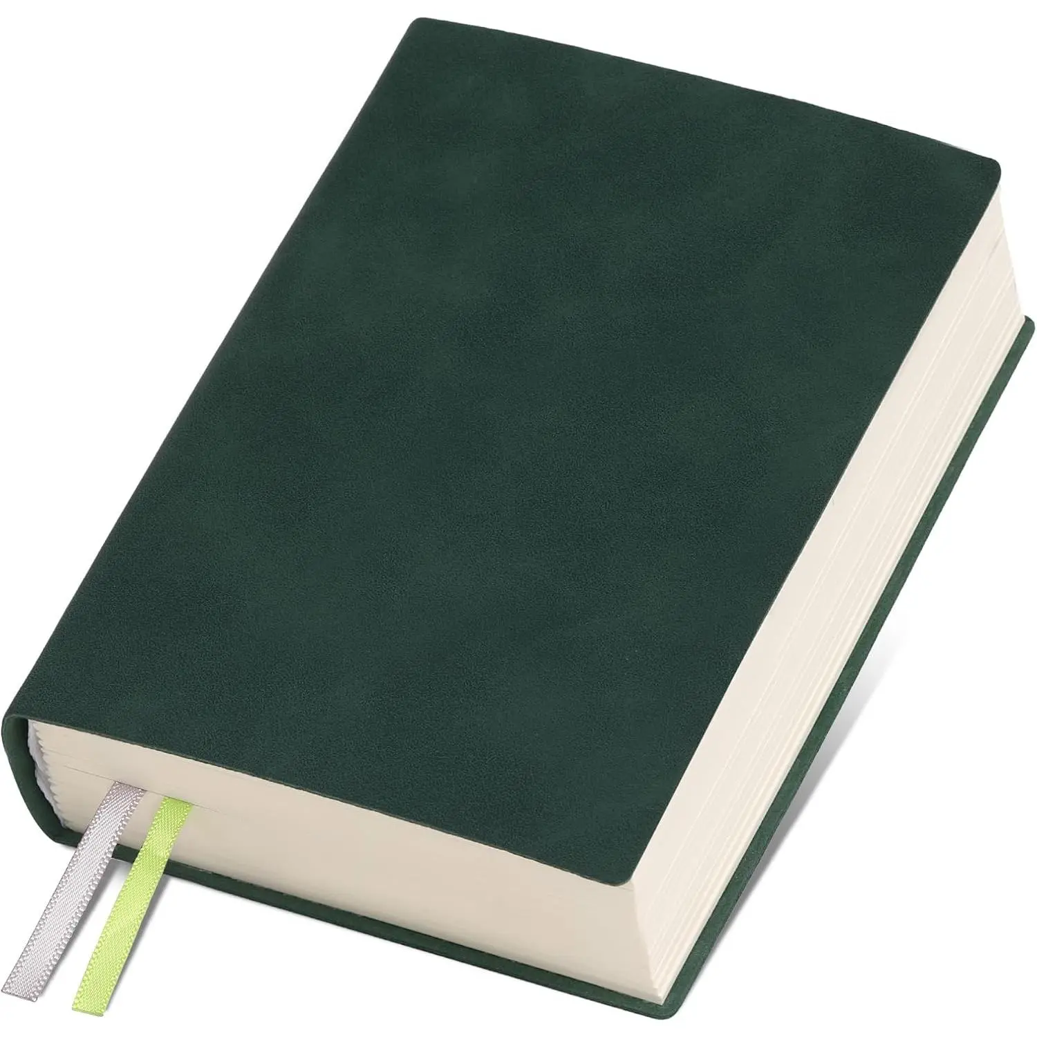 Thick Blank Journal Notebook 400 Pages 3.9 × 5.5 No Lines Soft Leather Pocket Blank Notebook for Women Drawing Book Memo Writing Sketch Diary Notebook Upgrade Page (dark green)