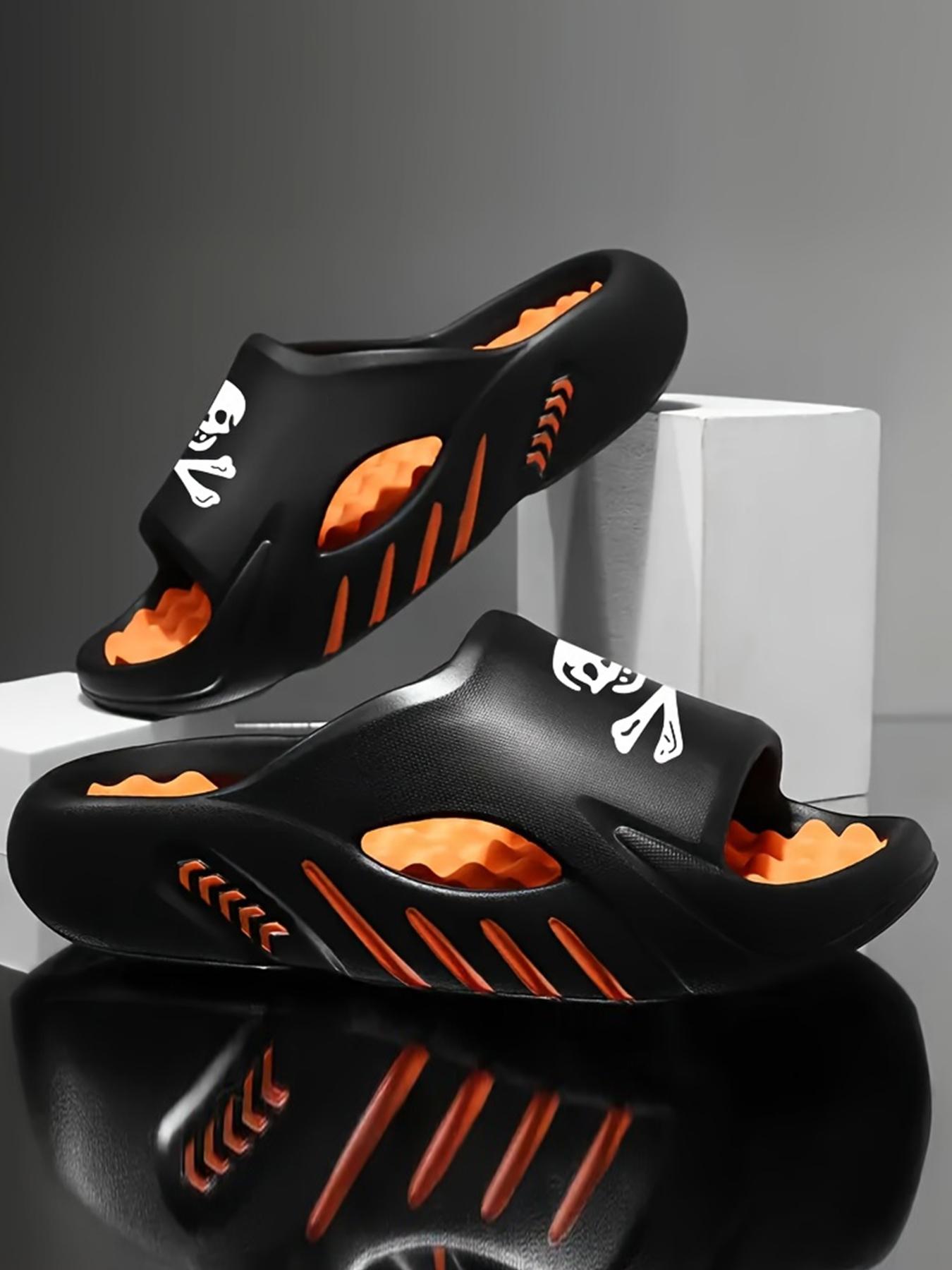 Men's EVA casual massage sandals, EVA beach shoes of the same color for men and women, suitable for beach, shower, non-slip indoor and outdoor walking, breathable, thick sole and massage design, outdoor sandals, Slipper, holiday gifts