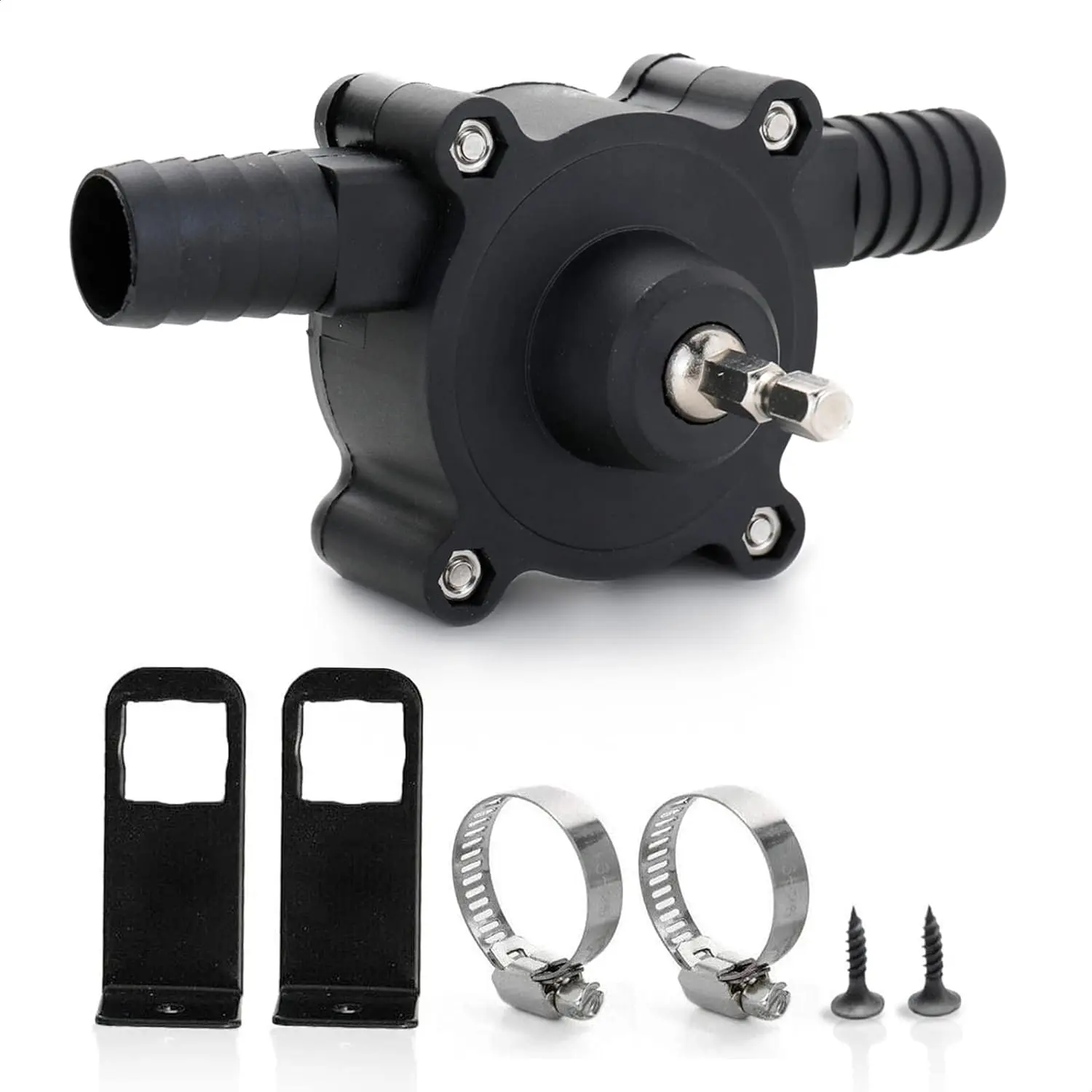 Mini Electric Drill Pump Portable Hand Drill Powered Water Pump Diesels Oil Fluid Water Hand Self-Priming Transfer Pumps Quick Pumping Speed
