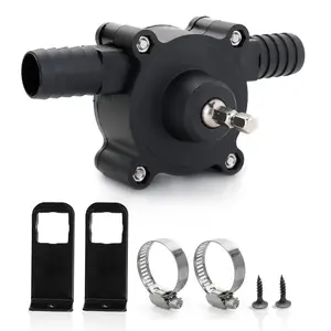 Mini Electric Drill Pump Portable Hand Drill Powered Water Pump Diesels Oil Fluid Water Hand Self-Priming Transfer Pumps Quick Pumping Speed
