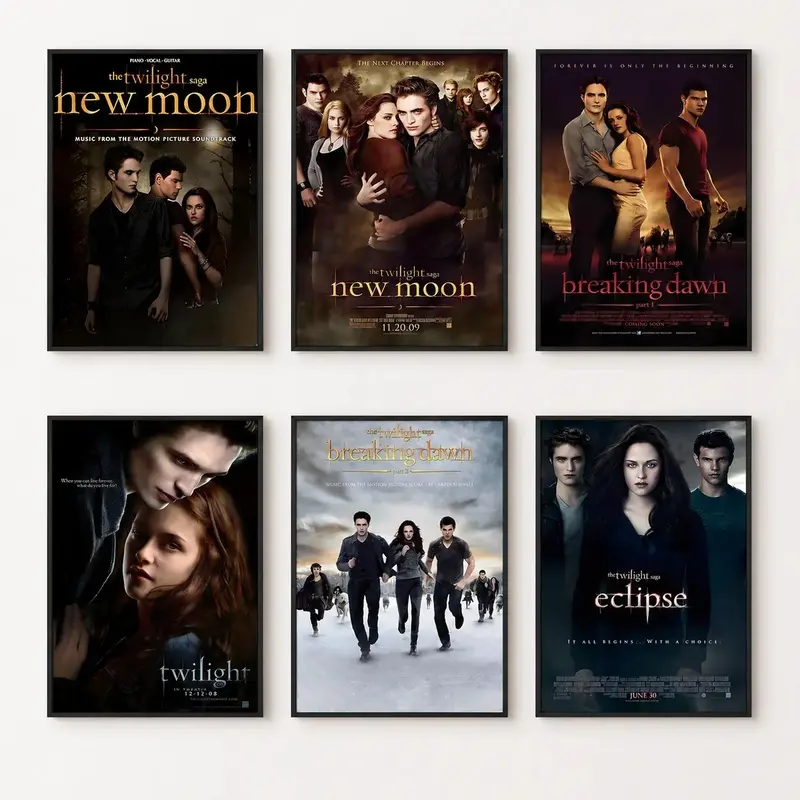 Twilight New Moon Movie Limited Edition Unframed Art Print - Kristen Stewart Robert Pattinson Collectible, Room Inspo Home Decor for Bedroom, Kitchen, Frame-Sold-Separately Option, Bedroom Decor, Collectibles
