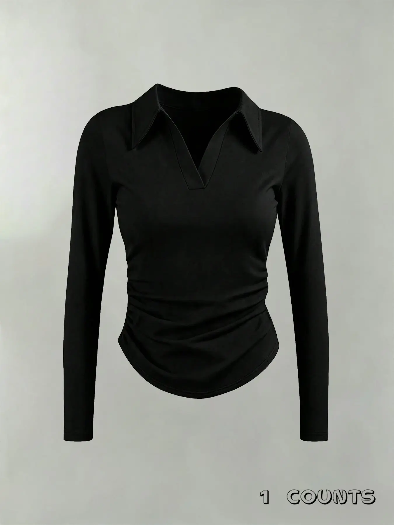 Y2K Style Geometric Pattern Slim Fit Long Sleeve T-Shirt Set, Classic Colors, Versatile for All Seasons