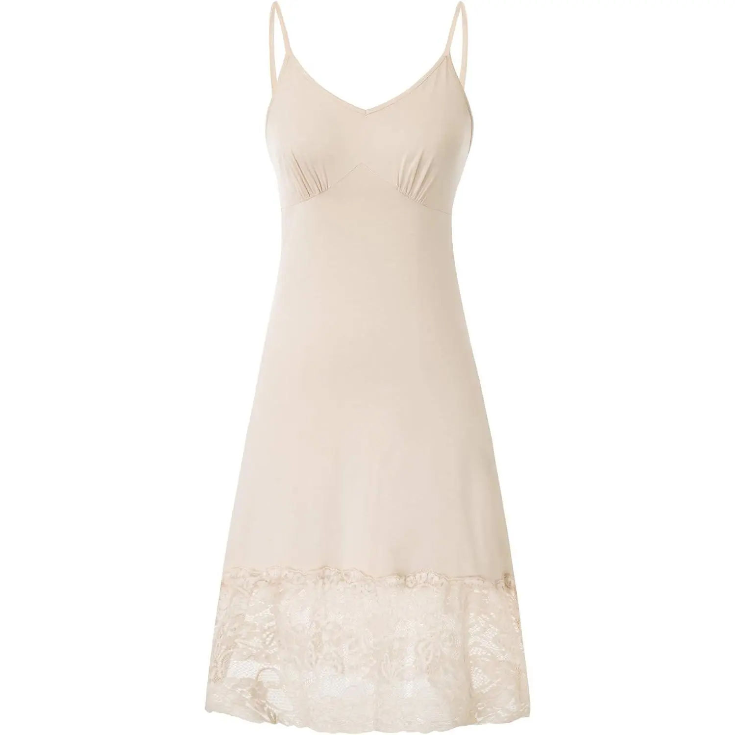 Full Slips for Women Under Dresses Simple Dress Slip Adjustable Spaghetti Strap Cami Dress