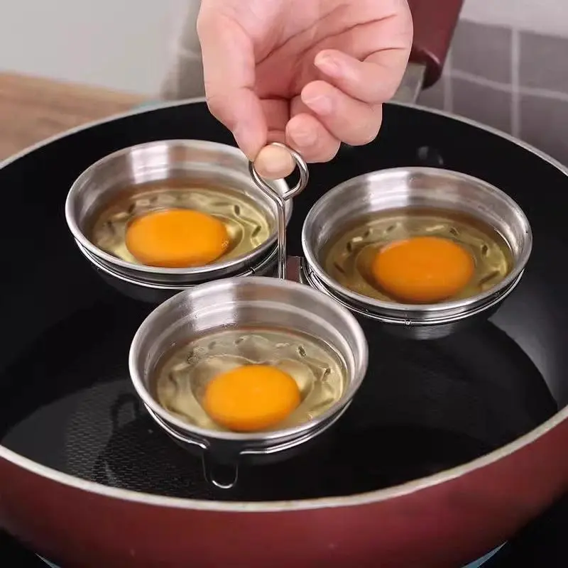 Stainless Steel Poached Egg Cooker Portable Omelette Maker Steamed Egg Mould Home Kitchen Cooking Gadgets