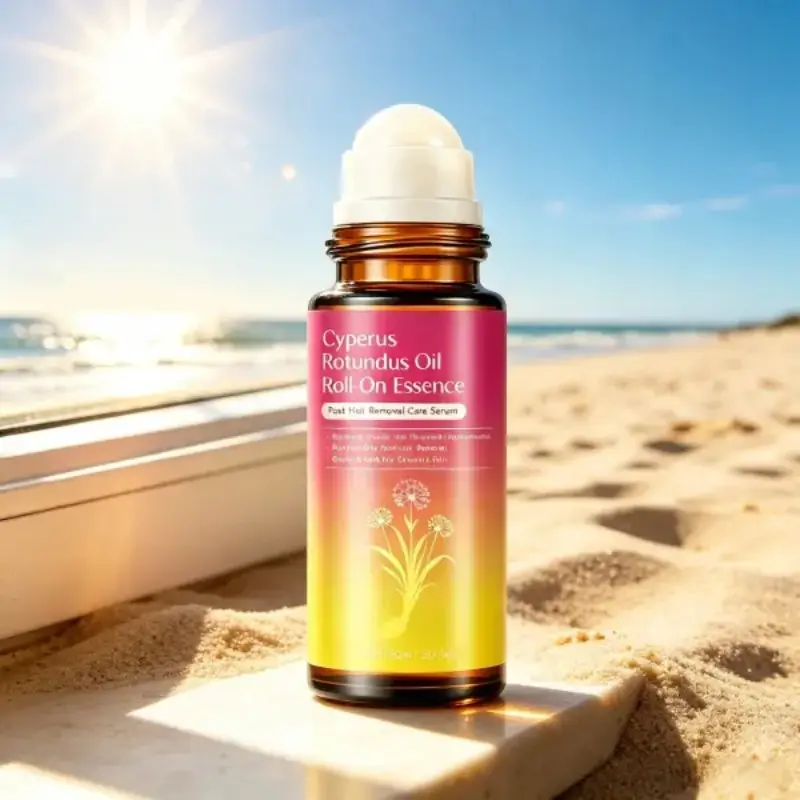 Cyperus Rotundus Oil Roll-On Post-Hair Removal Serum, Soothes Redness, Irritation & Ingrowns, Slows Regrowth, Gentle Aftercare Oil for Sensitive Skin (Waxing, Shaving Use),back to school #backtoschool