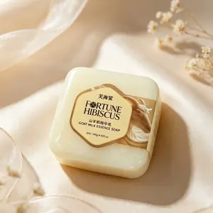 Goat Milk Essence Soap, Multi-Layer Fragrance, Non-Irritating Synthetic Fragrance, Gentle Cleansing Face Soap, Solid Form, Degradable